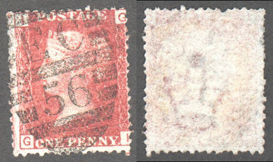 Great Britain Scott 33 Used Plate 214 - GI - Click Image to Close